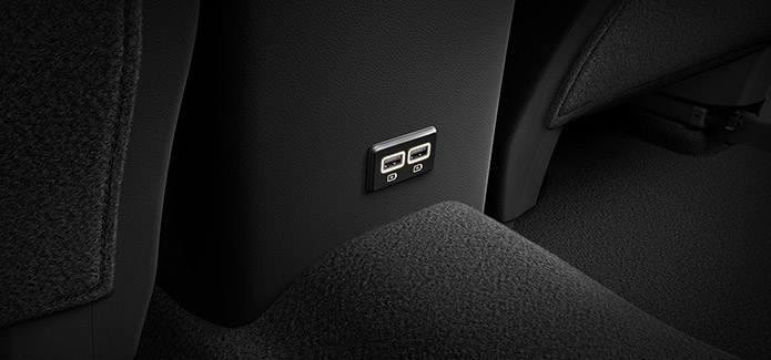 Dual Rear USB Rapid Charging Ports Dual Rear USB Rapid Charging Ports