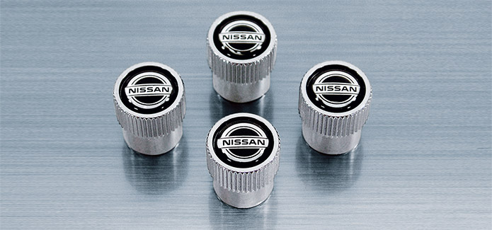 Nissan Valve Stem Caps (4-piece set) Nissan Valve Stem Caps (4-piece set)